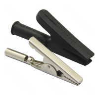 Зажим крокодил 30A 10mm черный